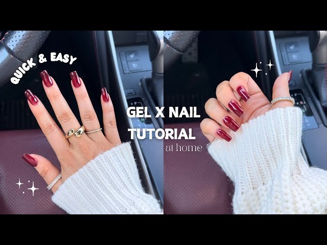 Step By Step Gel X Nail Tutorial At Home ♡ *Last up to 4 weeks* (Easy & Affordable)