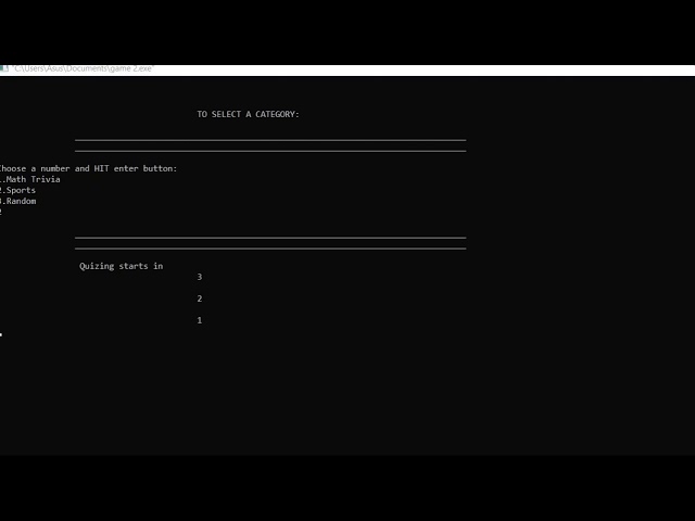 THE ULTIMATE QUIZ GAME | | C Programming