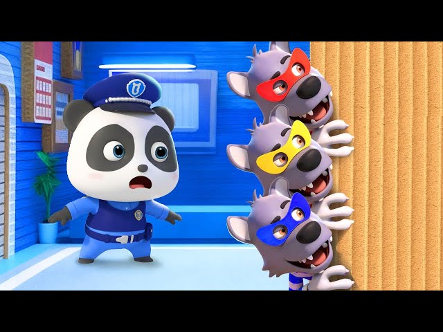 Escape from Cardboard Room | Brave Policeman | Nursery Rhymes & Kids Songs | BabyBus - Cars World