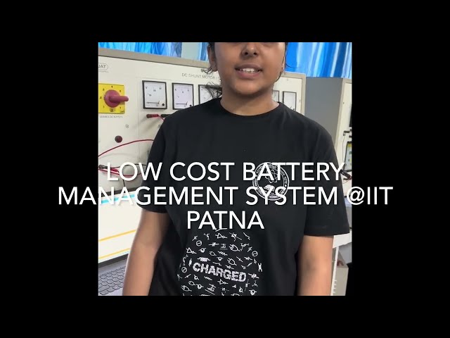 Low-Cost Battery Management System, IIT Patna