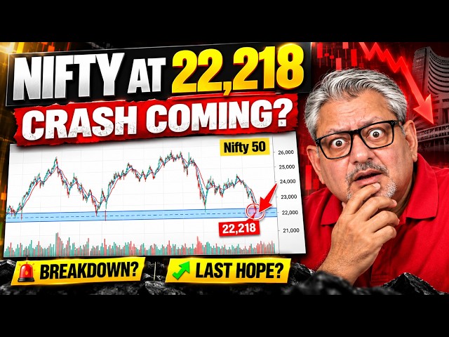 Why 22,218 is the Most Dangerous Level for Nifty Right Now! Crash or Support?