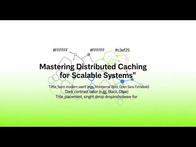 Distributed Caching Architecture: Best Practices & Patterns #twitter #distributedsystems