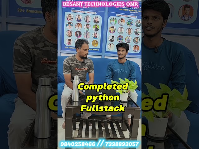 " Python Full Stack course in OMR Chennai with 100% Placements | Besant Technologies  OMR Chennai"