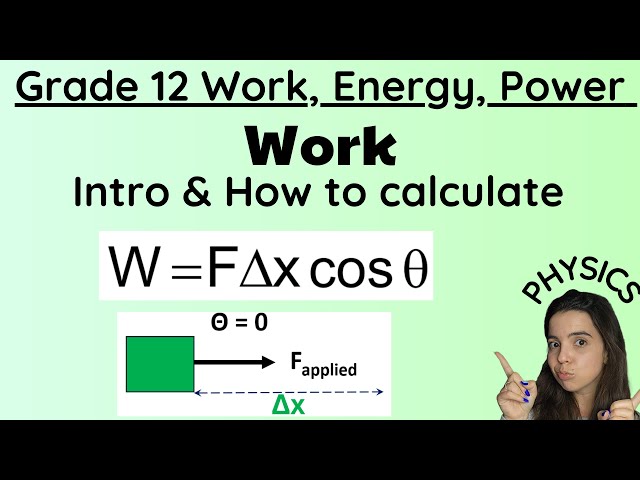 Work Energy Power Grade 12 Physics