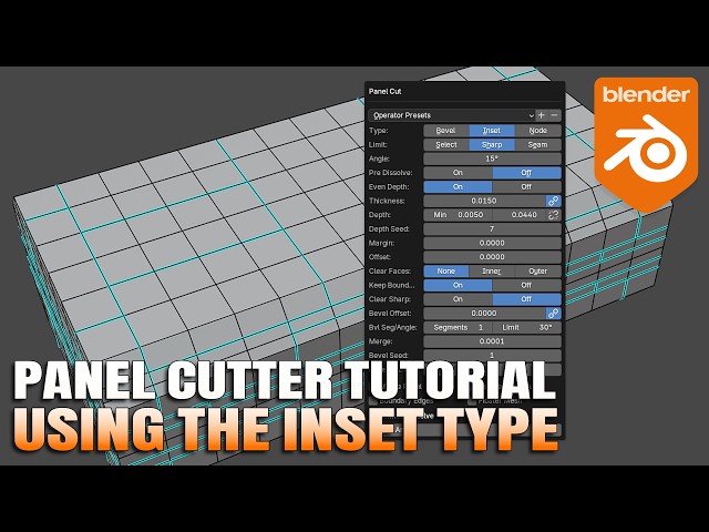 Panel Cutter Tutorial: Inset Type