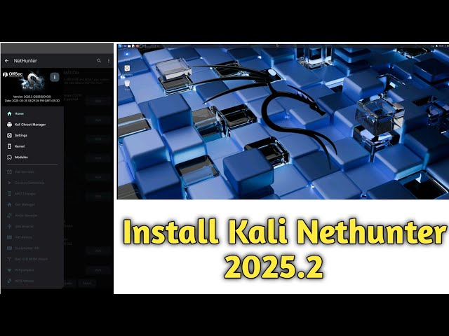 kali Linux On android phone Kali Linux On rooted phone Install Kali Nethunter 2025.2