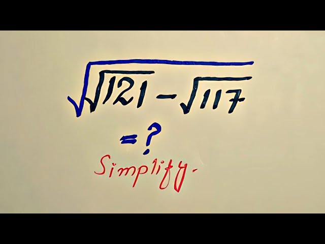 This Radical Looks Impossible… Until You See the Trick! #radical #simplification #maths #iq 