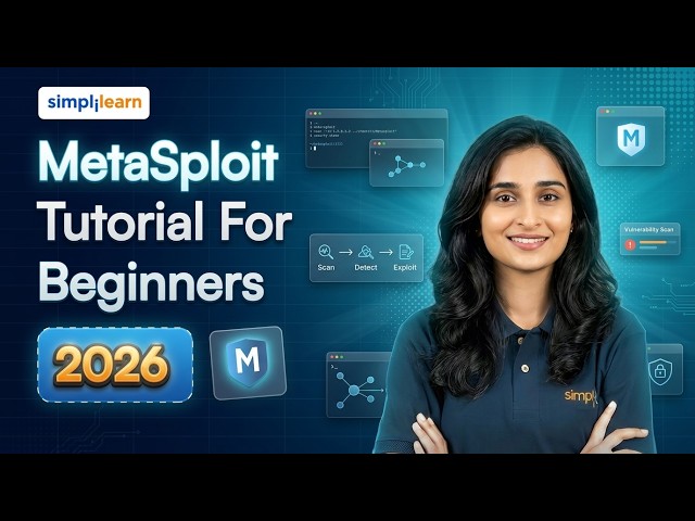 MetaSploit Tutorial For Beginners 2026 | MetaSploit Explained | Metasploit Framework | Simplilearn