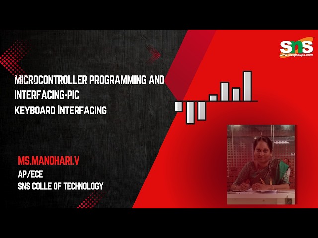 KEY BOARD INTERFACING| MICROCONTROLLER PROGRAMMING AND INTERFACING I SNS INSTITUTIONS