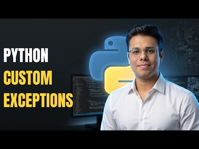Python Mastery #36 | Python Custom Exceptions Explained | Create Your Own Errors ☕