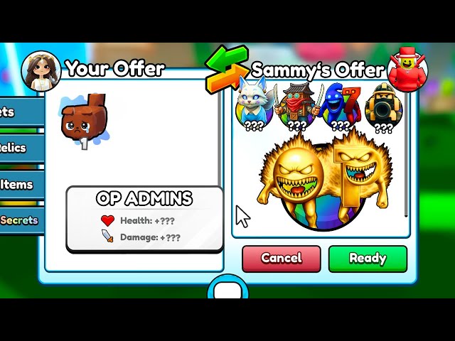 Trading TRASH for OP ADMINS in Brainrot Evolution! (Roblox)