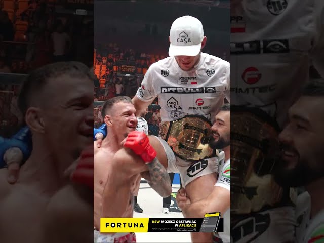 Leśko is the new champion! #ksw #mma #shorts