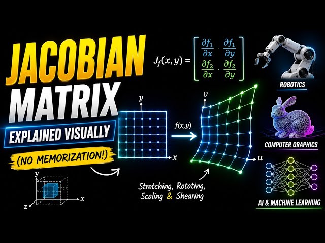 Jacobian Matrix Explained Visually (No Memorization!)