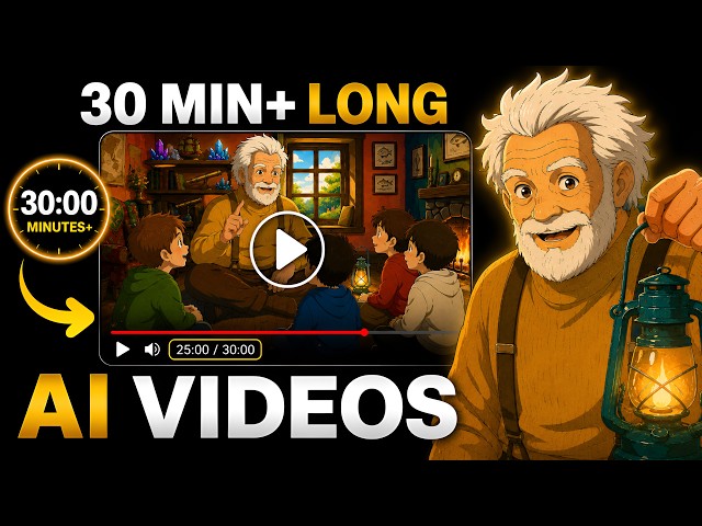 Create LONG AI Videos For FREE (No Watermark + No Limits)