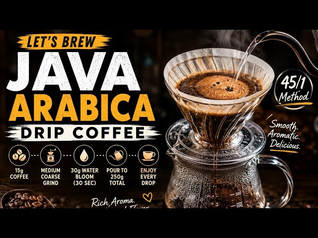 How to brew perfect Java arabica coffee ☕️#coffee #coffeebrewing #arabicacoffee #tejdaily#coffee 