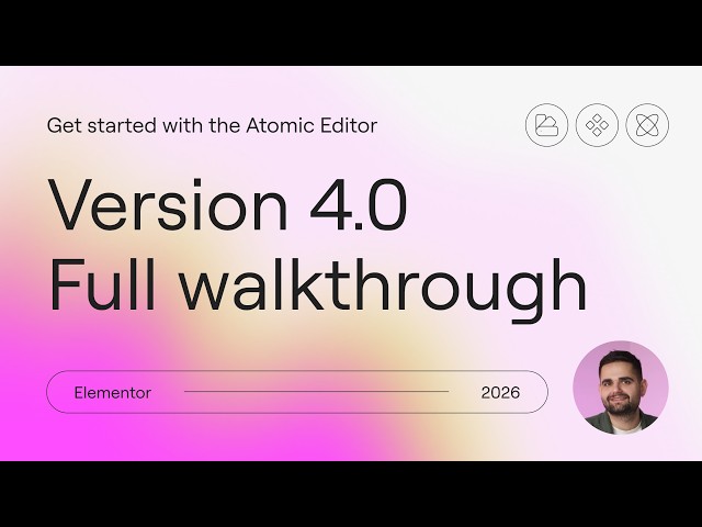 Elementor 4.0 full walkthrough (Atomic Editor explained) with Roi ✨