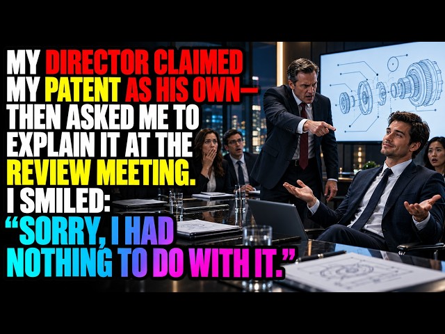 My Director Claimed My Patent as His Own—Then Asked Me to Explain It at the Review Meeting.
