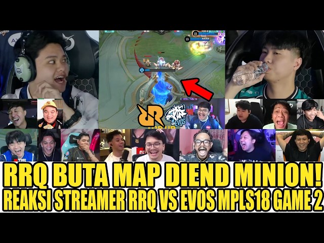 RRQ MAP BLIND, IGNORED MINIONS! Streamer Reaction RRQ HOSHI VS EVOS MPL S18 GAME 2