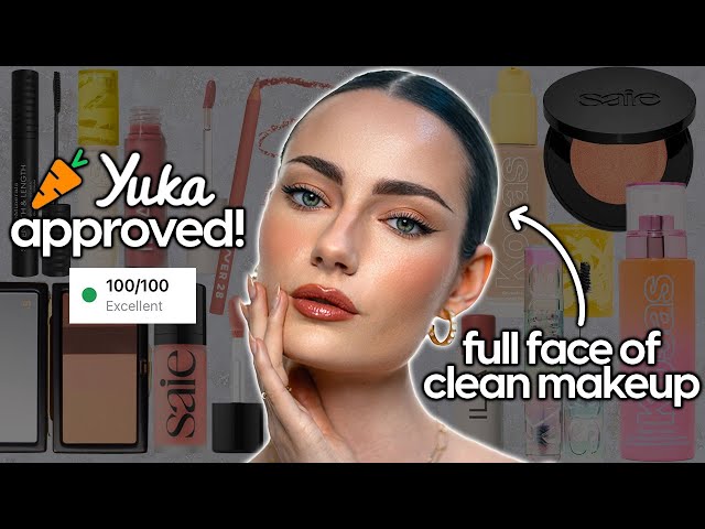 Full Face of CLEAN MAKEUP! (Yuka Approved!)