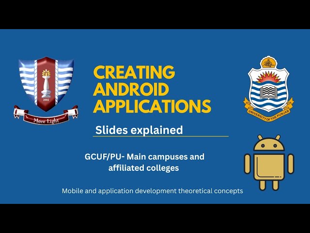 Creating android applications | BSCS/IT/SE