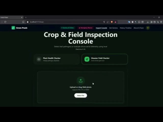 🌿 Green Praxis | AI-Powered Crop Disease Detection using Google Gemma | Build with Gemma 2026