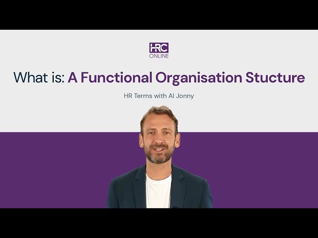 What is a Functional Organisational Structure