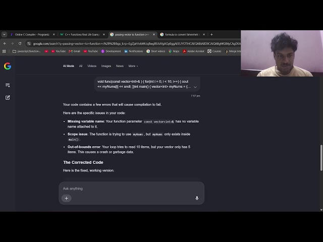 Learning C++ from Scratch | Day 18 | Coding livestream | Functions (Part-3)