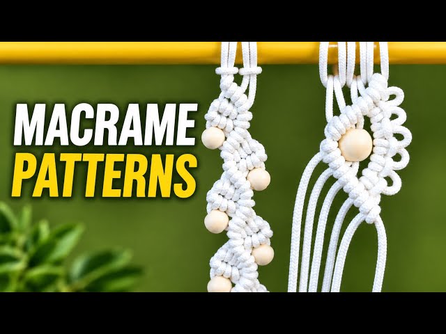 Macrame Patterns with Wooden Beads | 2 Easy Tutorials | Part 5