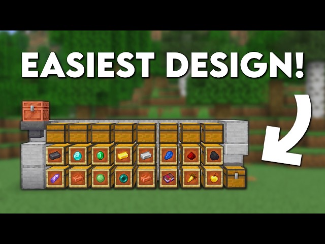 Minecraft EASY Automatic Sorting System 26.3 Tutorial