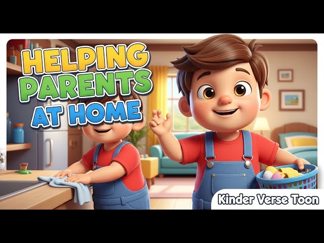 Helping Parents at Home 🏠 | Good Habits & Responsibility | Kids Moral Learning Animation