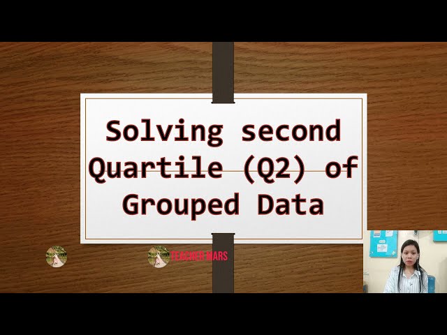 GRADE 10 MATH LESSON Solving second quartile for grouped data| Teacher Mars