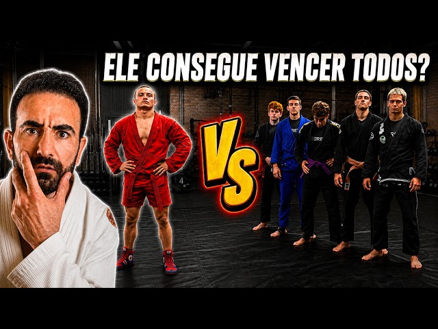 REACTION - SAMBO vs JIU JITSU - Can the Sambo Fighter DESTROY EVERY Belt Level?