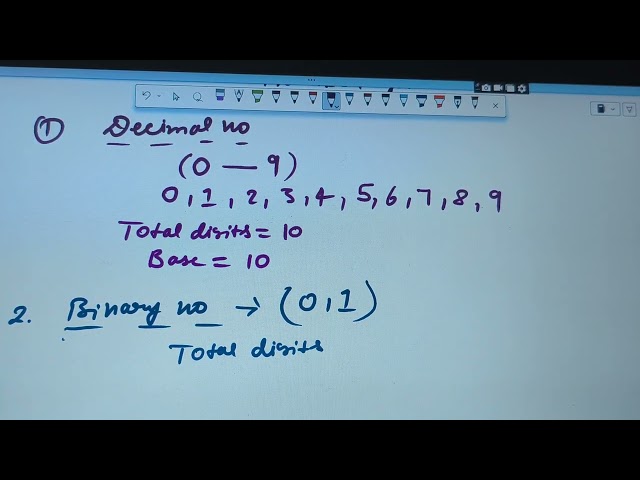 Class7 computer Conversion of decimal to binary no