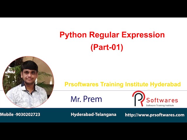 Python regular expression Part -1 | PrSoftwares