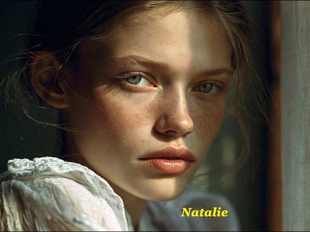 Natalie is back. Model casting, video essay in Midjourney
