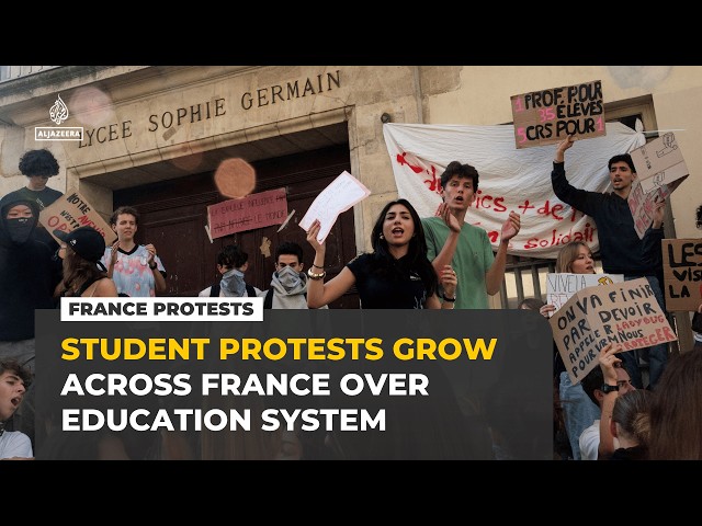 Student protests grow across France over education system