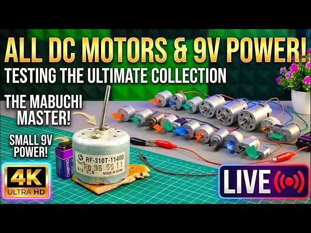 Testing DC Motors ⚙️ DIY Electronics & DCMotor Experiments #dcmotor #diy #electronics #techno