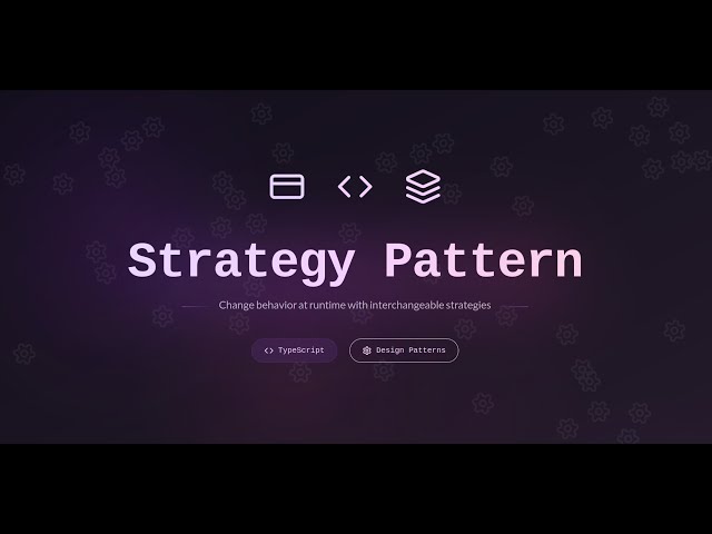 The Strategy Pattern in TypeScript