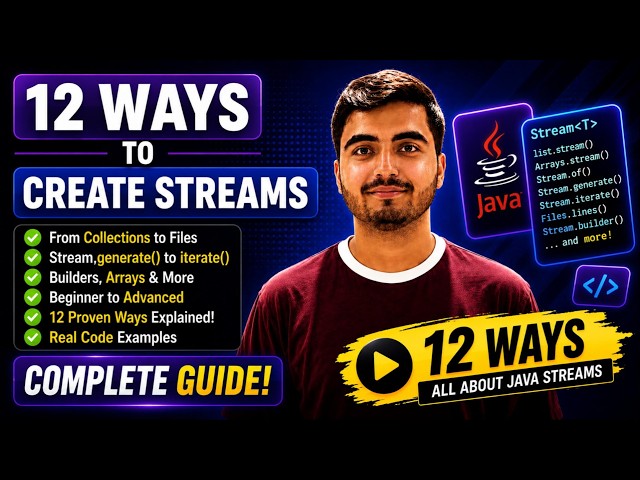 PROBLEM-2 Java Streams Tutorial | 12 Ways to Create Streams in Java (With Examples)