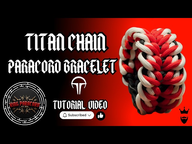How to Make the Titan Chain Weave Paracord Bracelet (Step-by-Step Tutorial) #paracordbracelet #diy