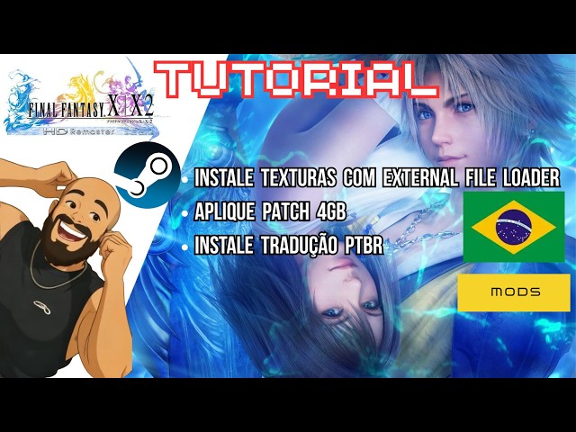 FINAL FANTASY X HD REMASTER (PC) - JOGUE COM LEGENDAS PTBR, TEXTURAS MELHORADAS E APLIQUE PATCH 4GB