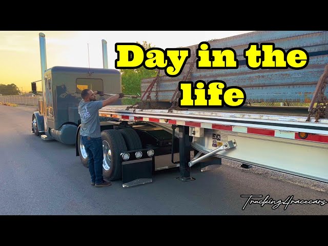 Day in the Life of a 27 year old owner operator trucking to California for steel