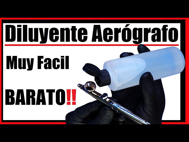 How to Make Homemade Acrylic Airbrush Thinner // Airbrush Tutorial in Spanish // 3D Printing