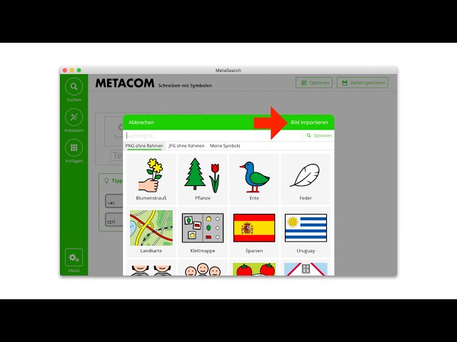 Eigene Bilder in MetaSearch verwenden