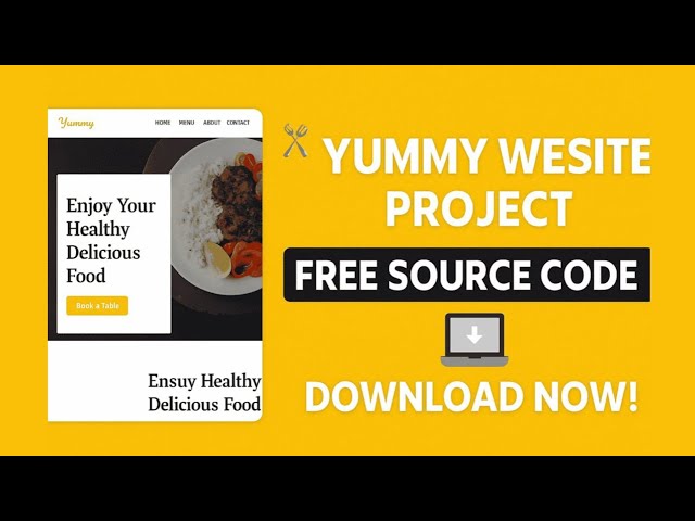 🔥Free Download | Website Project | Free HTML CSS Template with Source Code Download