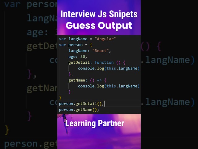 JavaScript Interview #javascripttutorial #javascriptinterviewquestions #angular #reactjs #vuejs