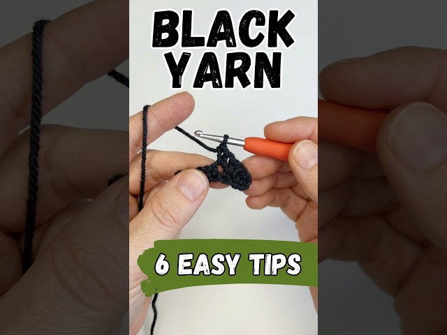 CROCHETING WITH BLACK YARN? 🖤6 TIPS YOU NEED TO KNOW #amigurumi #crochet
