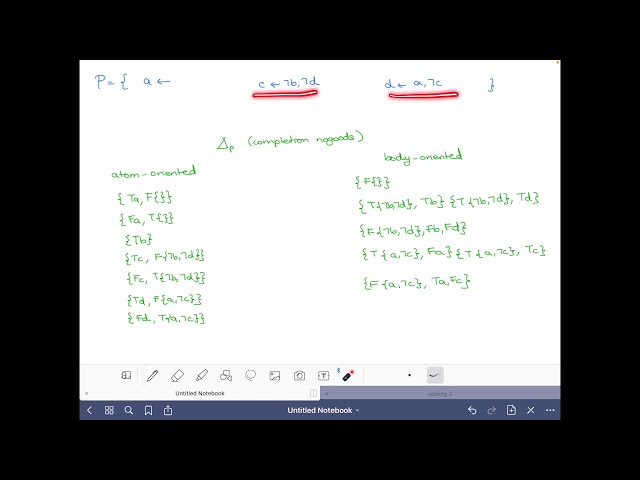 Answer set solving in practice, solving, exercise 1