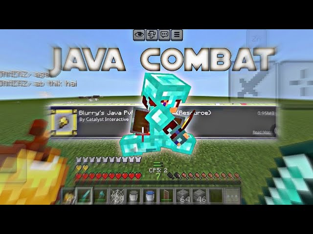 Minecraft java pvp with blury,s java combat addon ( buhc kit )