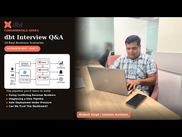 dbt Interview Question & Answer: Real Scenarios, Not Just Definitions Real Business Problems, Solved
